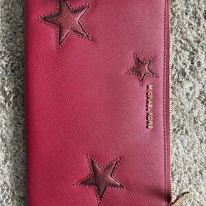 Michael Kors Red Star Clutch